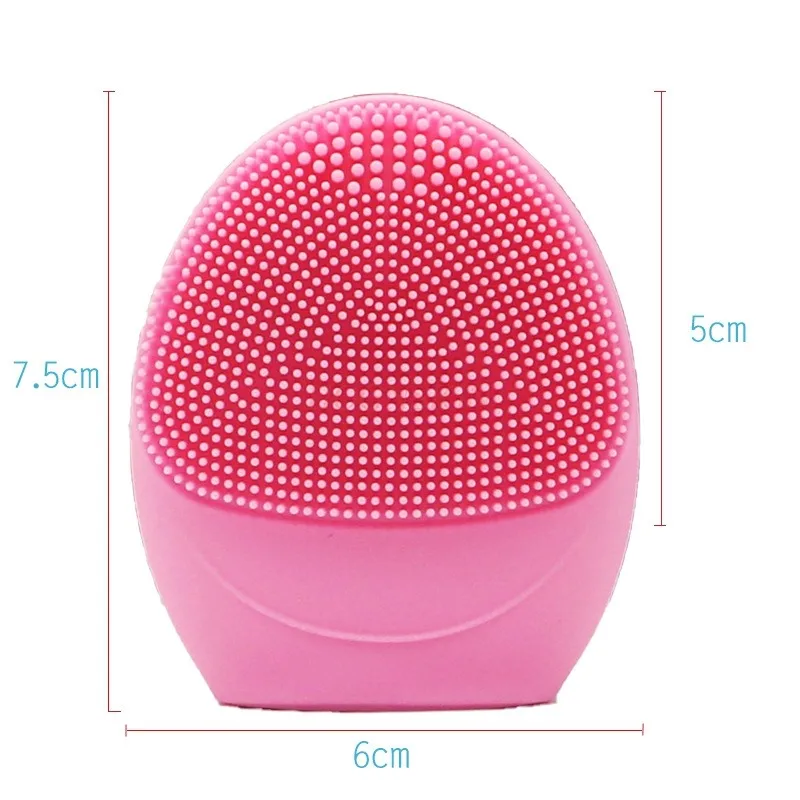 Silicone facial wash brush, ultrasonic electric facial cleanser, deep cleaning of skin, waterproof facial wash brush