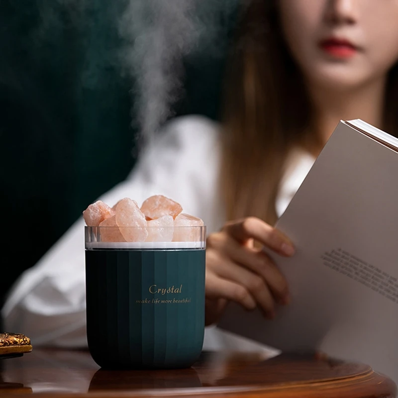 EAS-Crystal Ароматерапевтический увлажнитель воздуха с атмосферной лампой Домашний портативный USB-диффузор эфирного масла с ароматом
