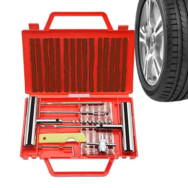 

Tire Plug Repair Kit 23Pcs Tire Puncture Repair Set Universal Tire Repair Tools To Fix Punctures And Plug Flats Car Urgency Tool