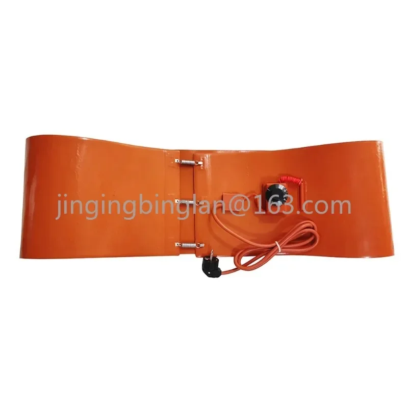 200L Oil Drum Heater 1740x250MM 220V 3000W Oil Gas Tank Metal Barrel Electric Silicone Heating Belt 30-150℃ with EU Plug