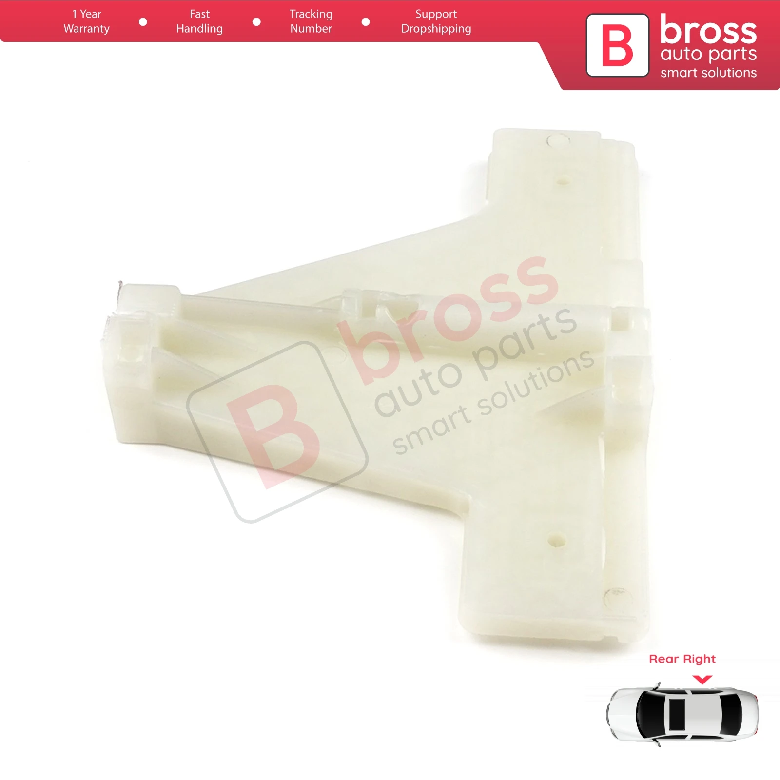 Bross قطع غيار السيارات BWR939 الطاقة الكهربائية منظم للنوافذ كليب الباب الخلفي الأيمن لأودي A3 2004-2013 الشحن السريع شحن مجاني