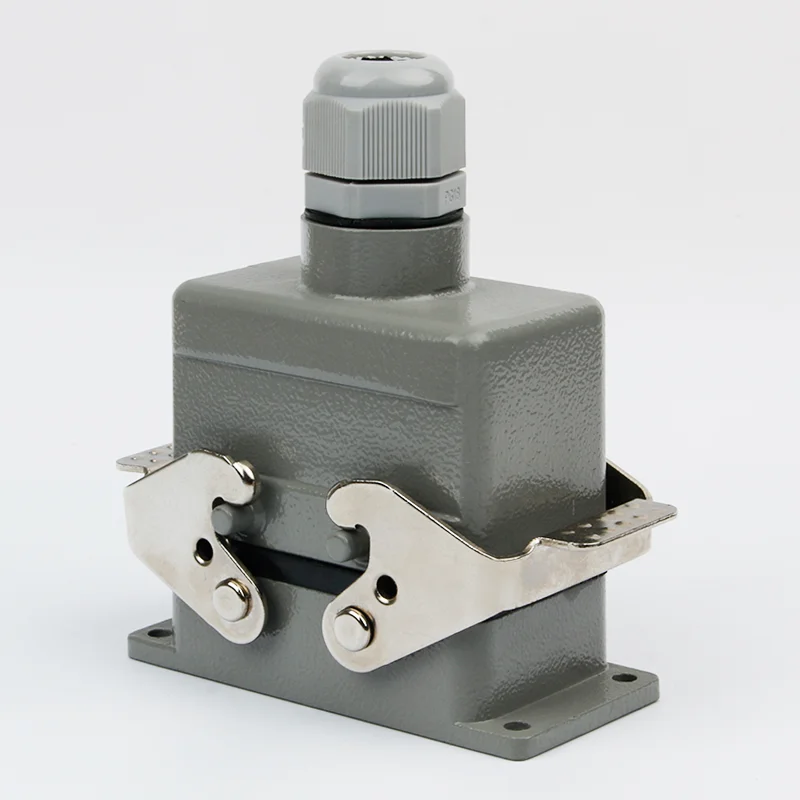 Heavy-duty connector HDC-HSB-004 4-core rectangular industrial waterproof aviation plug socket high current 35A