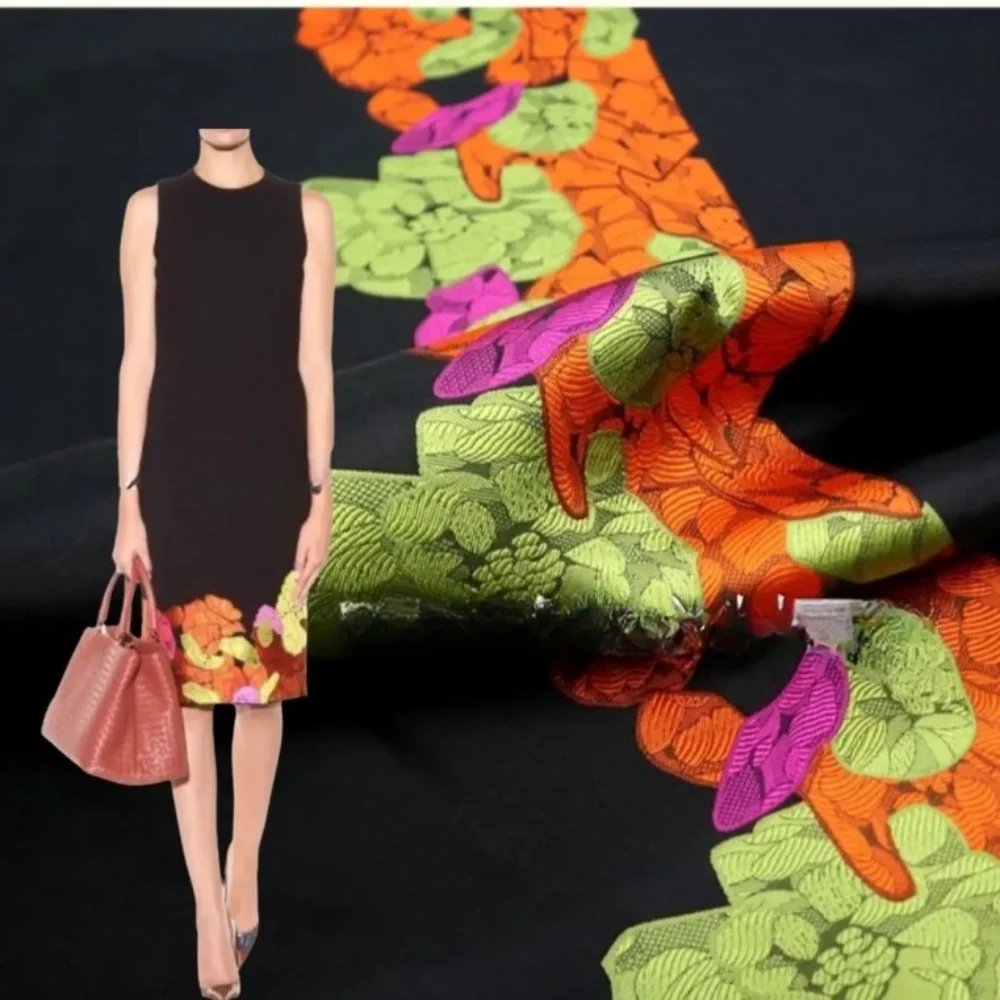 

Yarn Dyed Brocade Jacquard Fabric Dress Suit Coat Clothing European Brand Fashion Design Sew Wholesale Material Cloth By Meter