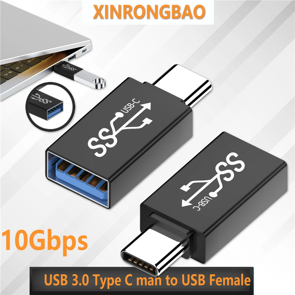 1pcs alufer USB C 3.0 Type C man to USB Female Converter TYPE-C to USB3.1OTG Connector Adapter 10GBPS Charging Data Transmission