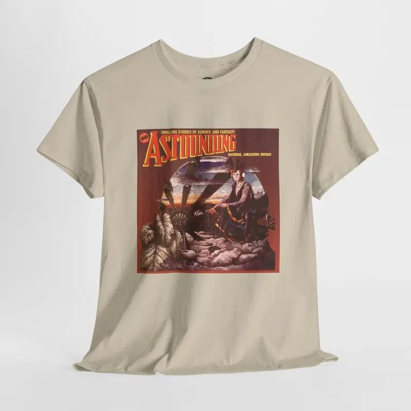Hawkwind Astounding Sounds تي شيرت مخدر ألبوم الروك غطاء المحملة الخيال العلمي روك #1