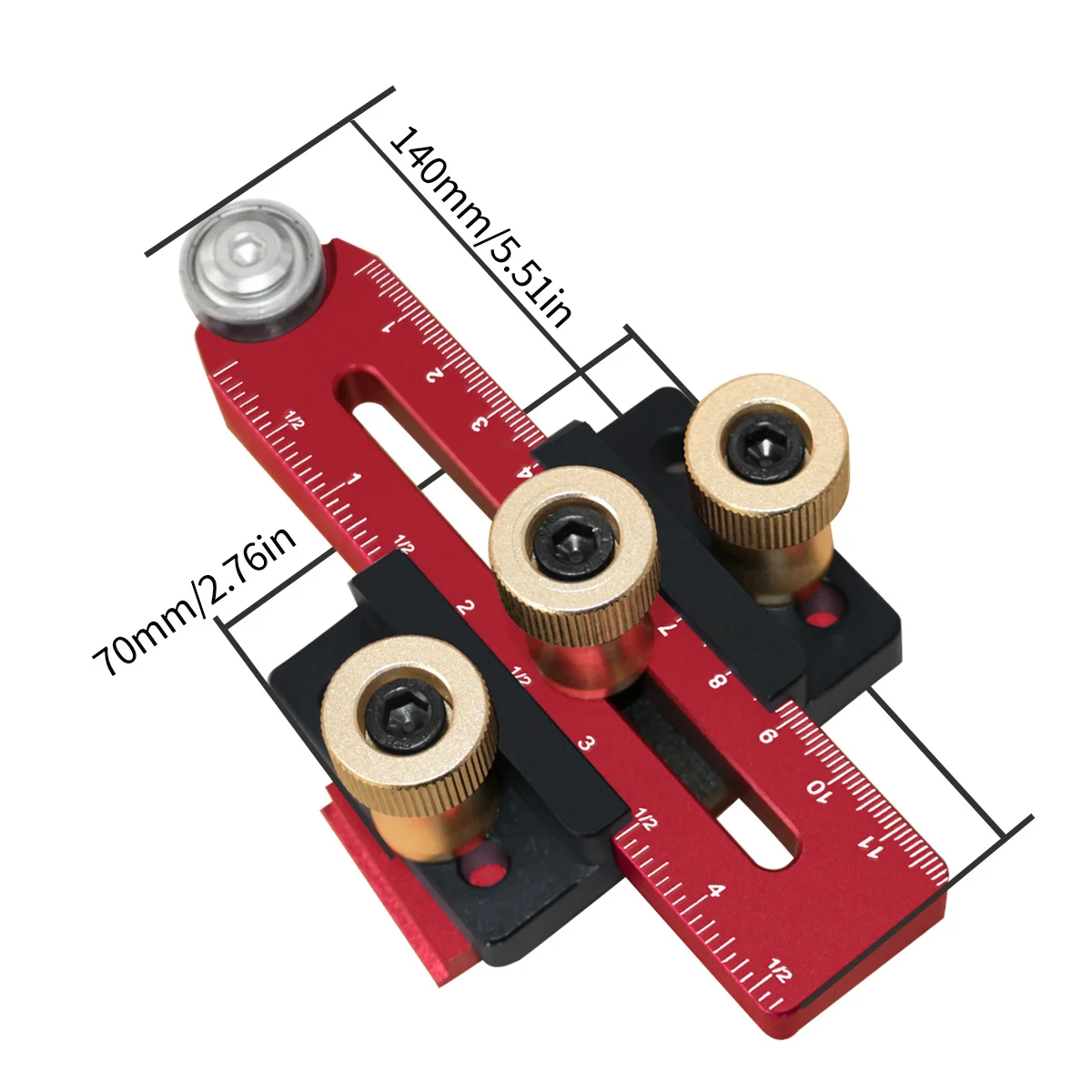 Thin Rip Jig Table Saw Jig Guide, Table Jig With 2 Guide Bearings Telescopic For Standard Miter Strip Cuts Woodworking Tools
