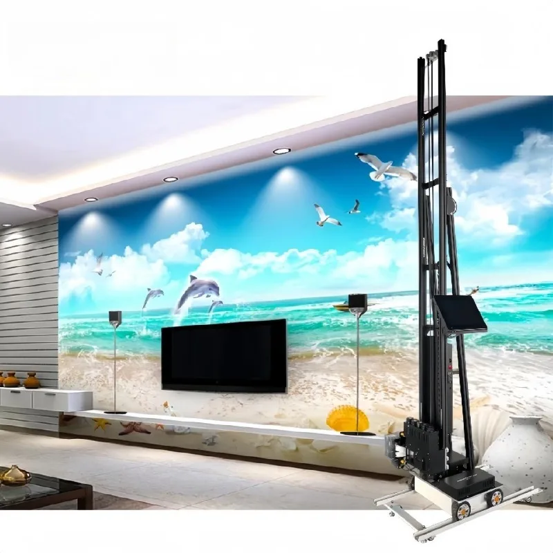 UV Wall Art Printer Machine with Automatic Nozzle Cleaning and Color Calibration for Mural Printing