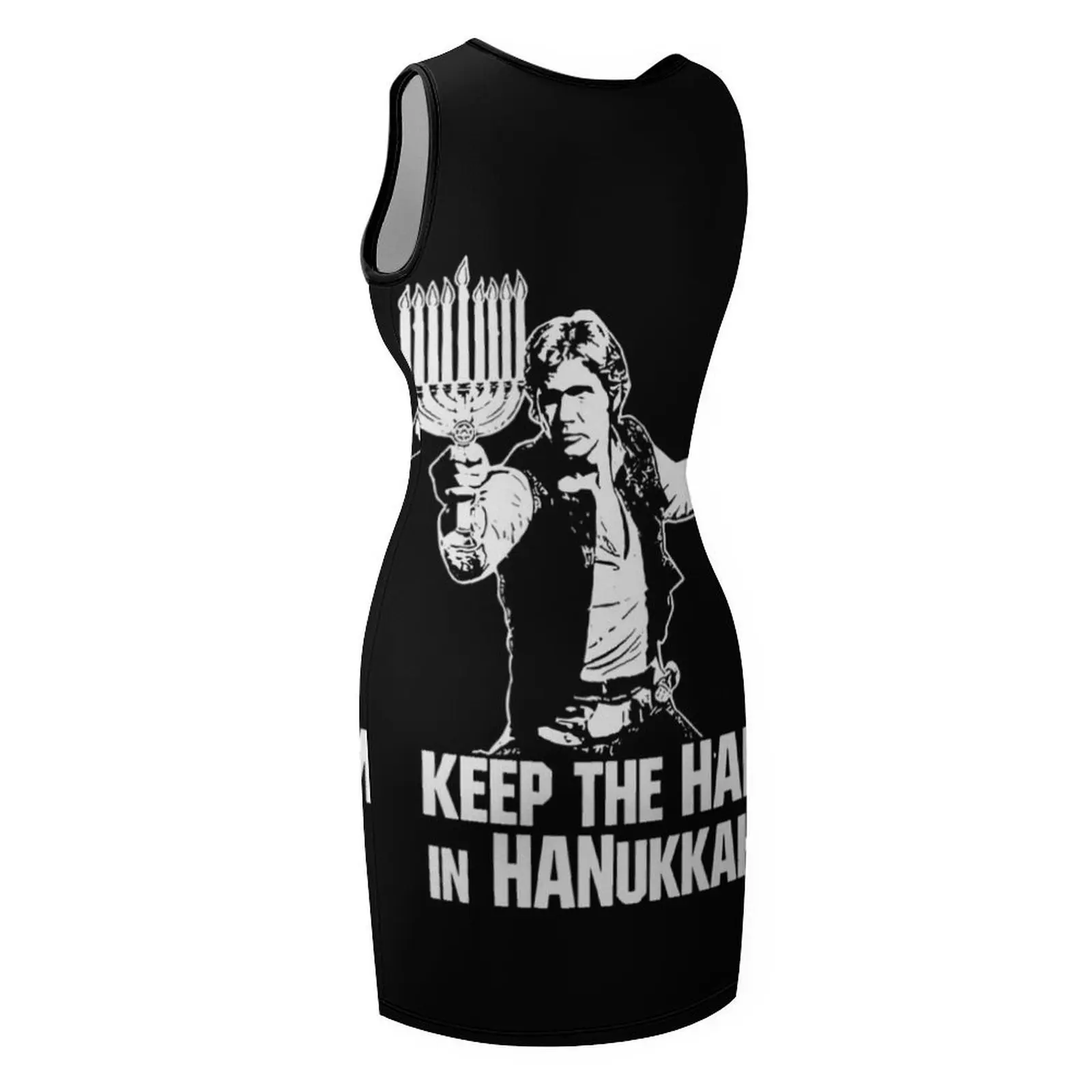 Keep the han in hanukkah camicia senza maniche prendisole abiti da donna abiti estivi di lusso da donna 2025 abiti eleganti taglie forti