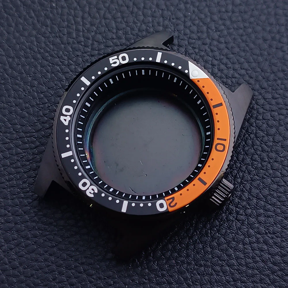 

High Quality SPB Diving 40.5mm Vintage Watch Cases sapphire glass Men's Watch Parts Fit NH35 NH36 Movement 28.5mm Dial Watch Box