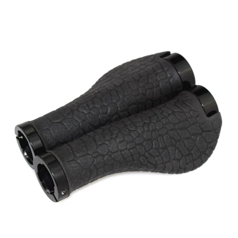 Bicycle HandleBar Grips Mountain Bike Lock Handle Set Grip Leather Handle Set Bicycle Accessories Meat Ball Cover Bicycle Parts