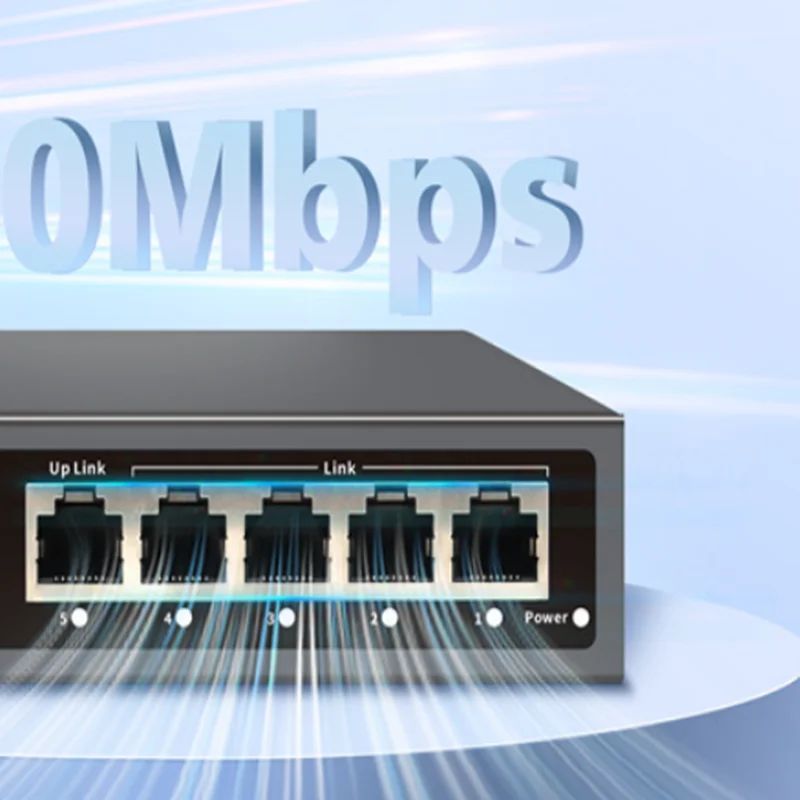 

Ударопрочный коммутатор Hi-S21-5G с облачным управлением Gigabit Ethernet — 5 портов (100/1000 Мбит/с), управление WEB/APP