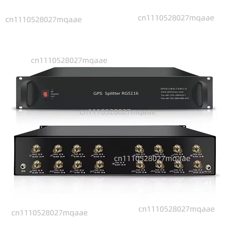 Rack-mounted 16-channel GPS Beidou Power Splitter GNSS Signal Splitter GPS Splitter RGS116