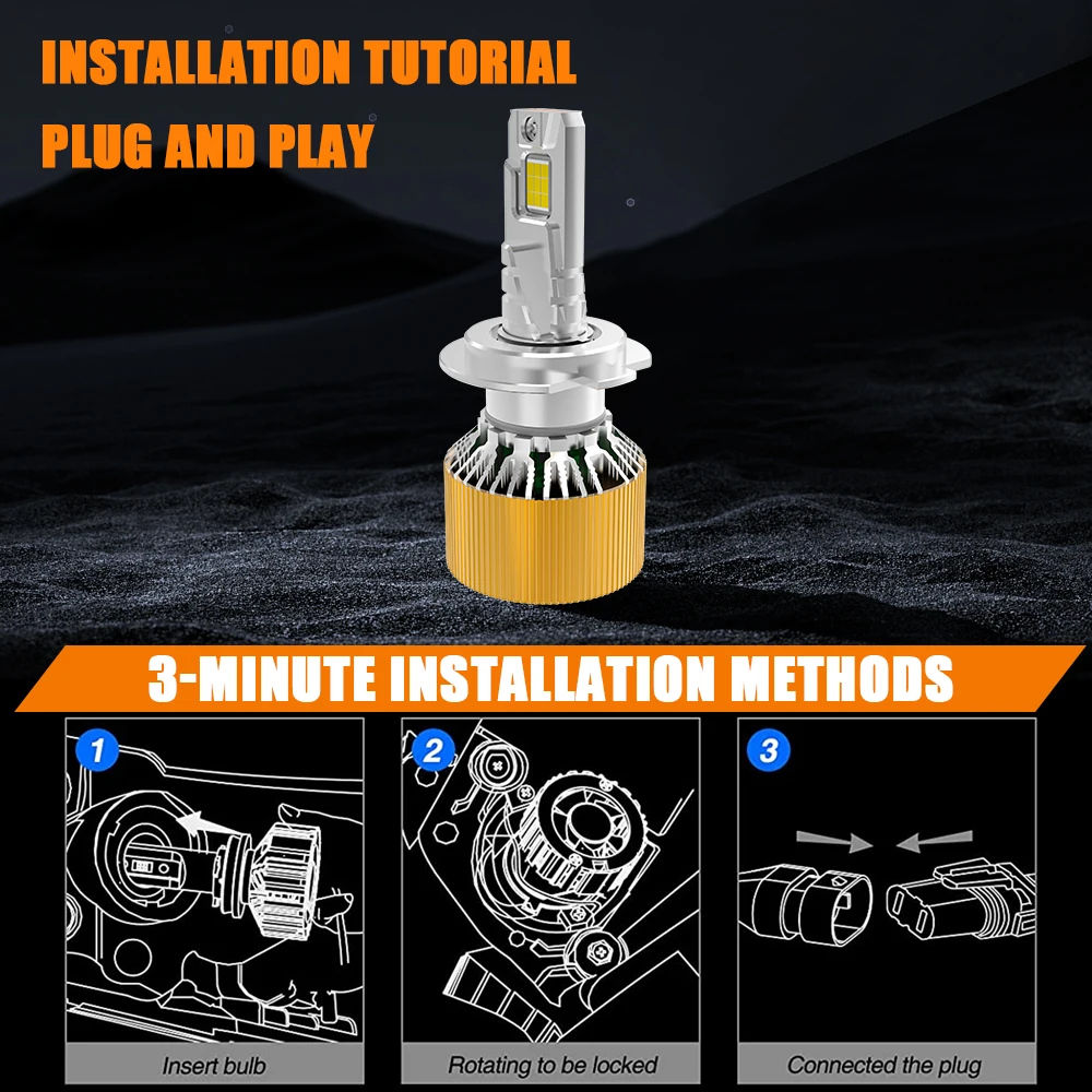 H7 H4 LED CANBUS المصباح 18-core CSP رقاقة سيارة العلوي 1000000LM 1000 واط عالية الطاقة H4 H1 H11 9005 HB3 9006 HB4 9012 مصباح تلقائي