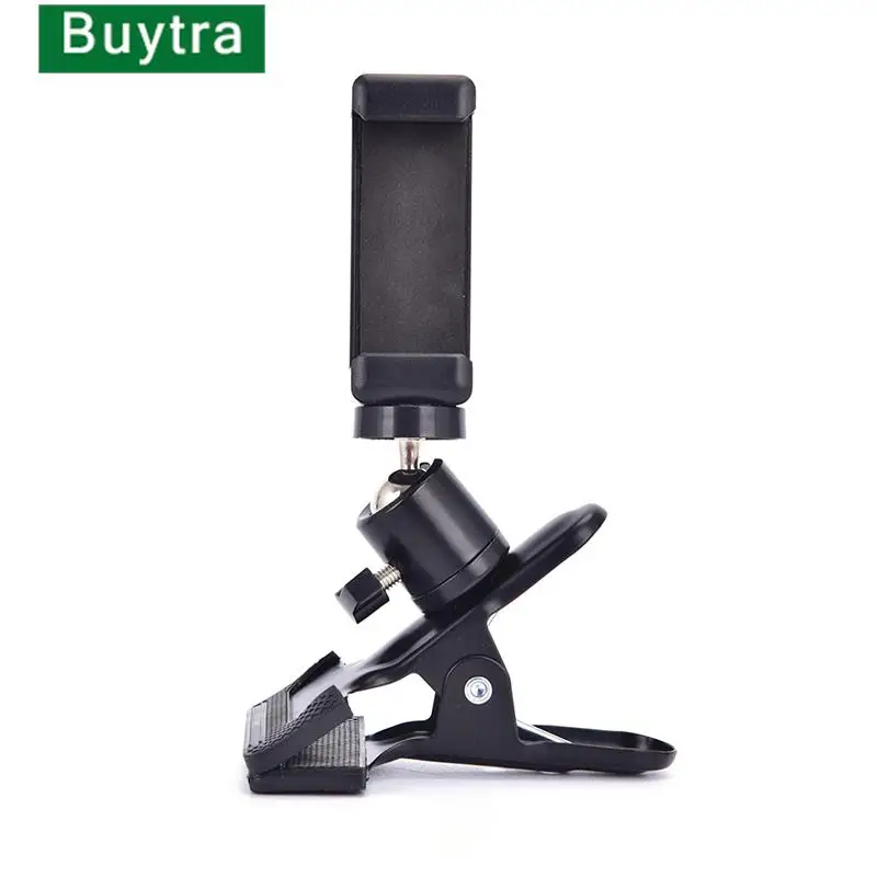 1pc Guitar Head Clip Mobile Phone Holder Live Broadcast Bracket Stand Tripod Clip Head For Support Desktop Music Holder