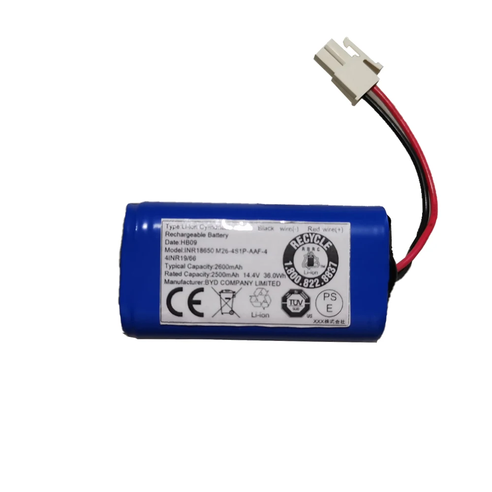 new original battery for  ILIFE A4 A4S A6 V7 V7s V7s Pro X620 Y8H4 14.4v 2600mah batteries