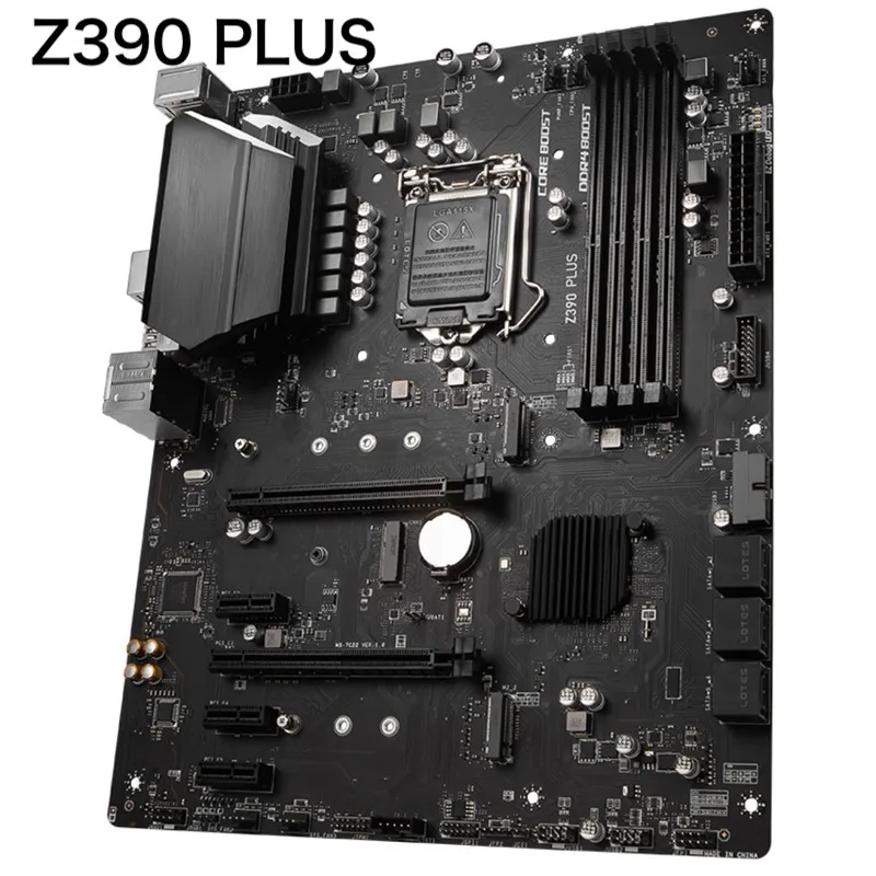 For MSI Z390 PLUS Motherboard 128GB Support 9th Generation CPU LGA 1151 DDR4 ATX Z390 Mainboard 100% Tested OK Fully Work