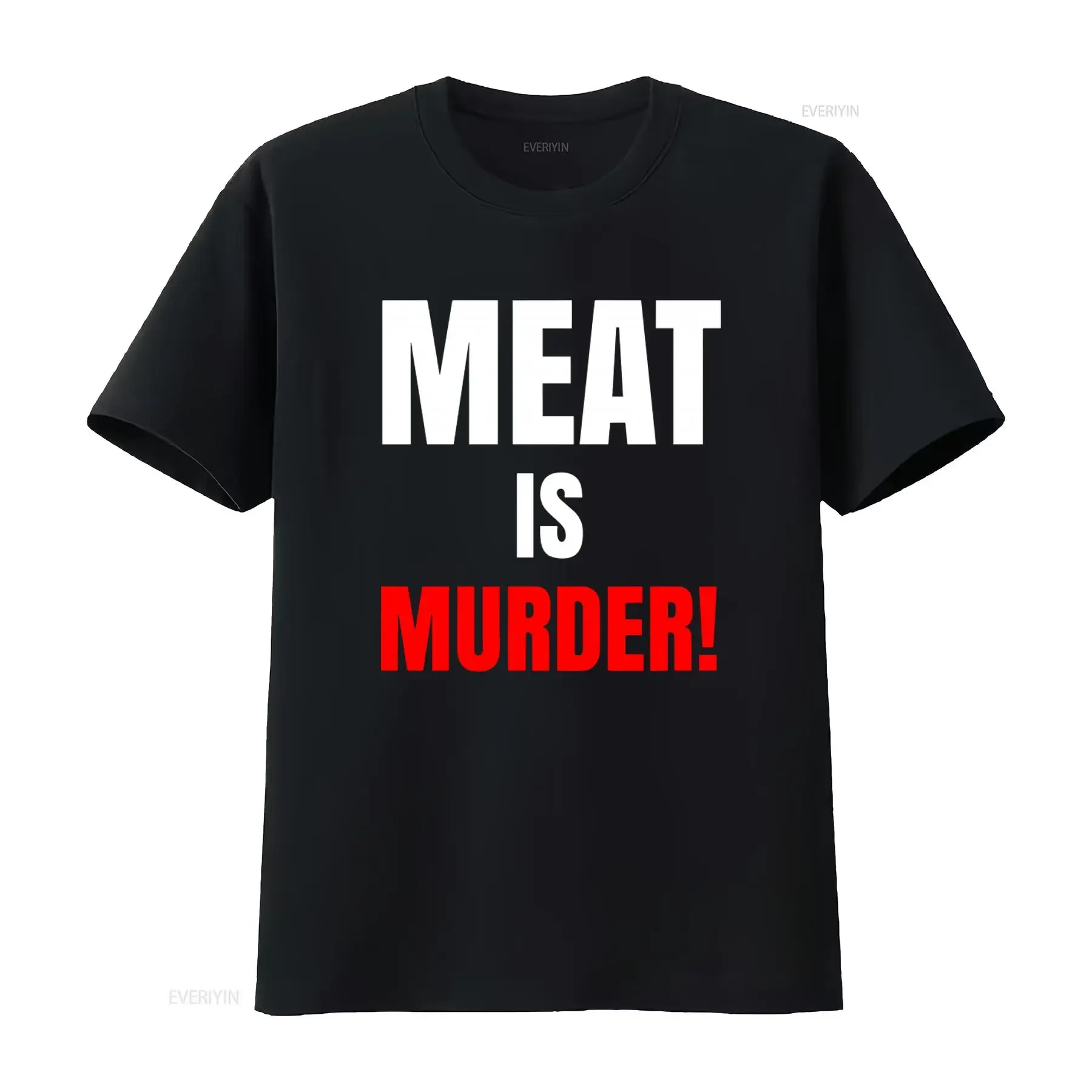 The Smiths Meat Is Murder Premium T shirt for Animal Lovers Men Stylish  vintage Washed homme Casual Soft graphic Versatile