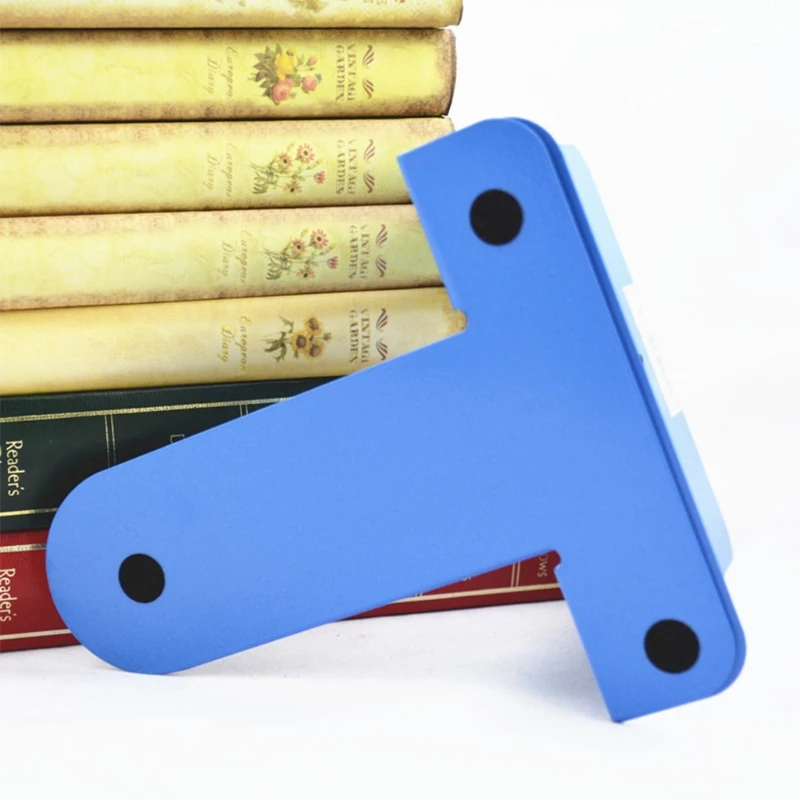 Simple Metal Bookends Iron Support Holder Nonskid Desk Stands For Books