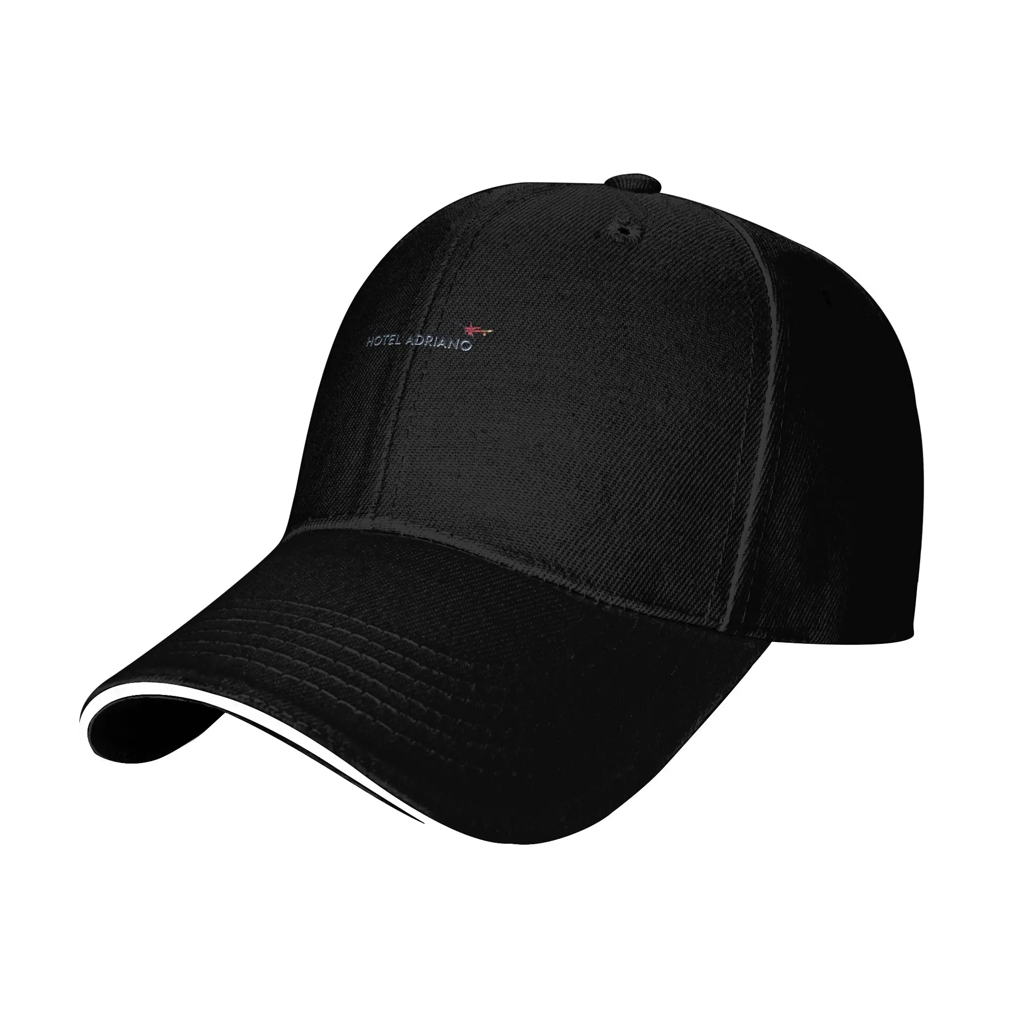 Hot Sale Hotel Adriano Baseball Cap  Oversized Black Cap  Parent-Child Outing Black Cap