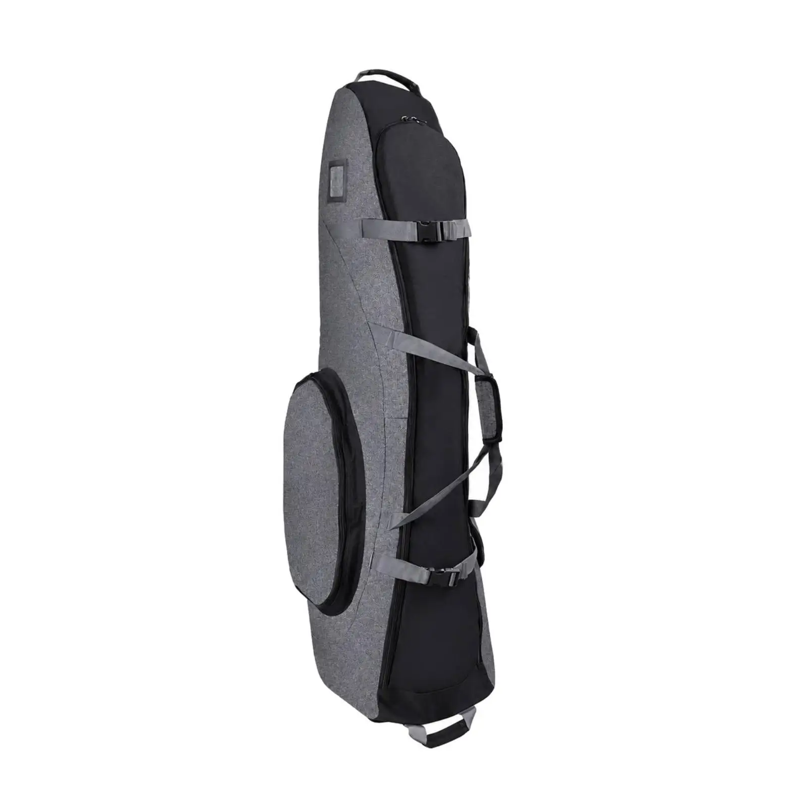 Golf Travel Bag with Wheels Oxford Cloth Padded Club Cover for Airports Parking Lots Resorts