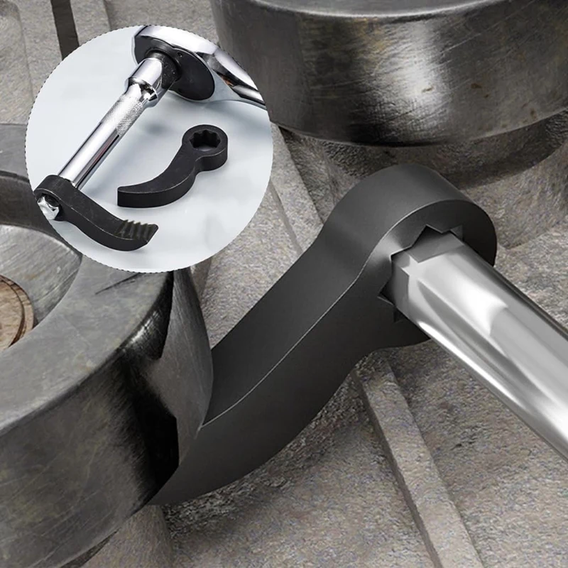 A21I-Pry Bar Wrench Adaptor Head, Crowbar Adapter Head Tool 1/2Inch Ratchet,Adjustable Angle Pry Bar, For Tight Spaces