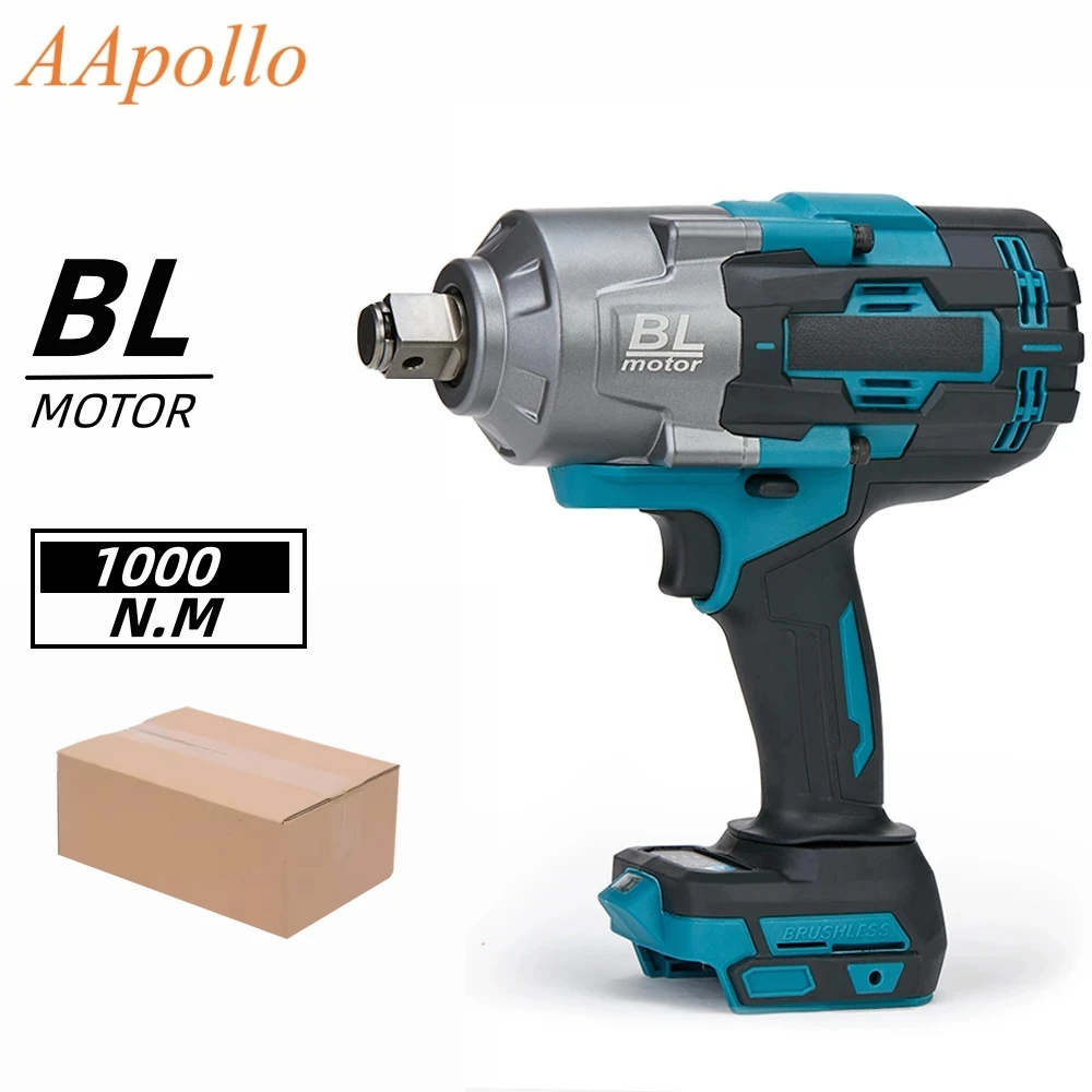 

Cordless Impact Wrench 1000NM Portable High Torque Electric Impact Gun for Car Tire Repair Removal for Makita 18V 21V Battery
