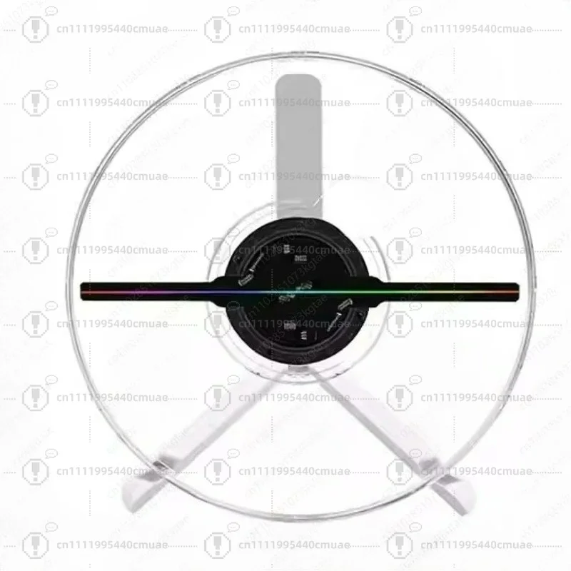 3D Hologram Fan, Naked-Eye 3D Holographic Display for Desktop, Floating LED Advertisement Player, Illusion Vortex Motion Display