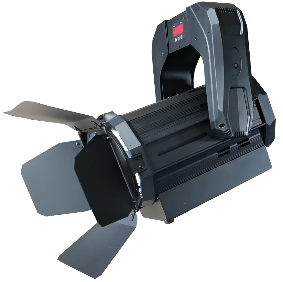 Marca simar 100W /200w CRI 95 Elétrica motorizada de três ações Zoom levou Fresnel Spot Light para Estúdio