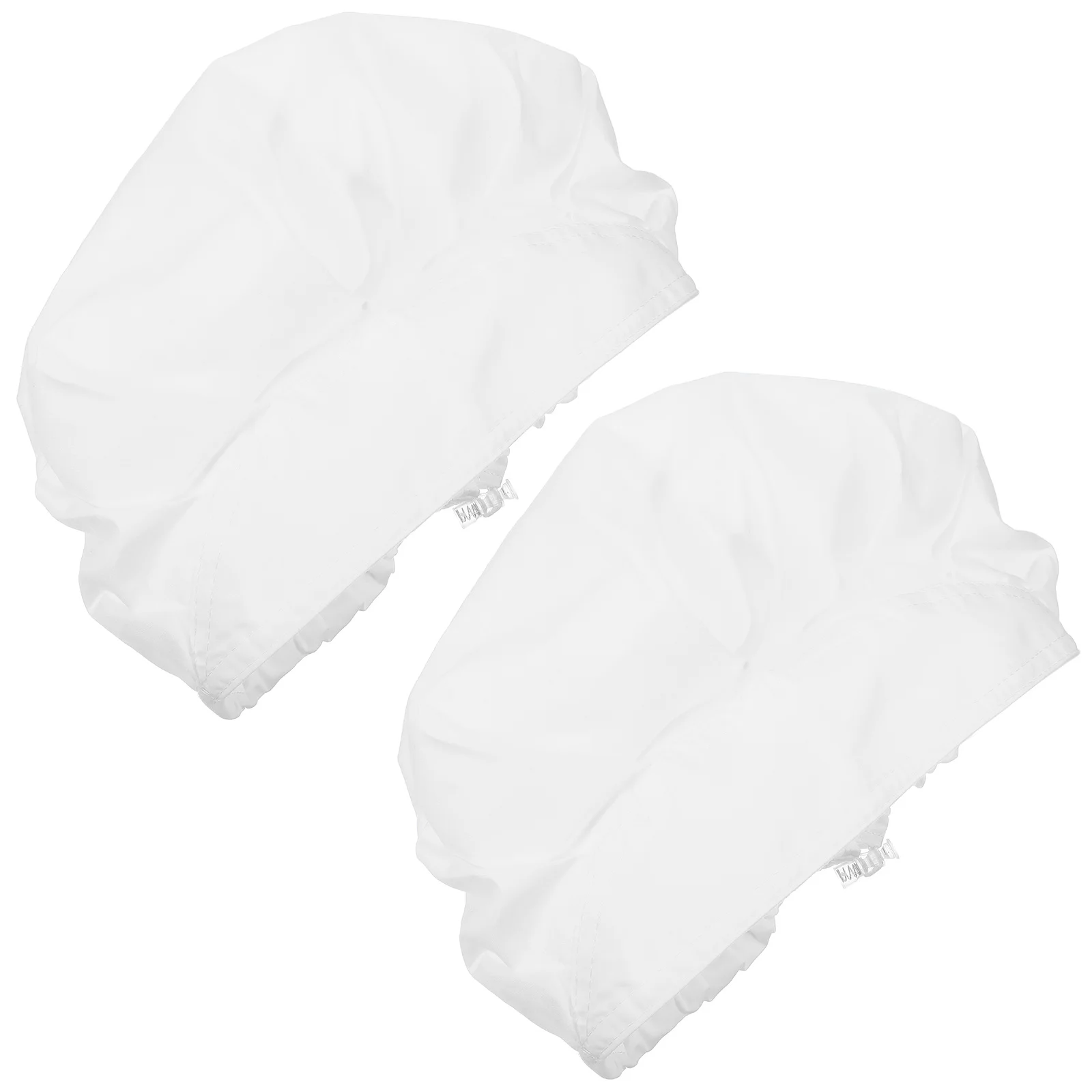 

2Pcs Kitchen Work Hat Chef Skull Cap White Reusable Washable Elastic Breathable for Men Women Culinary Bakers Chef Beanie