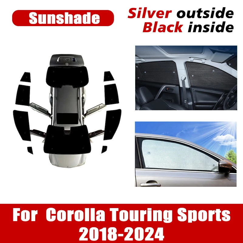 

For Toyota Corolla Touring Sports E210 2018~2024 2023 Auto Windows Windshield Visors Covers Anti UV Sunshades Car Accessories