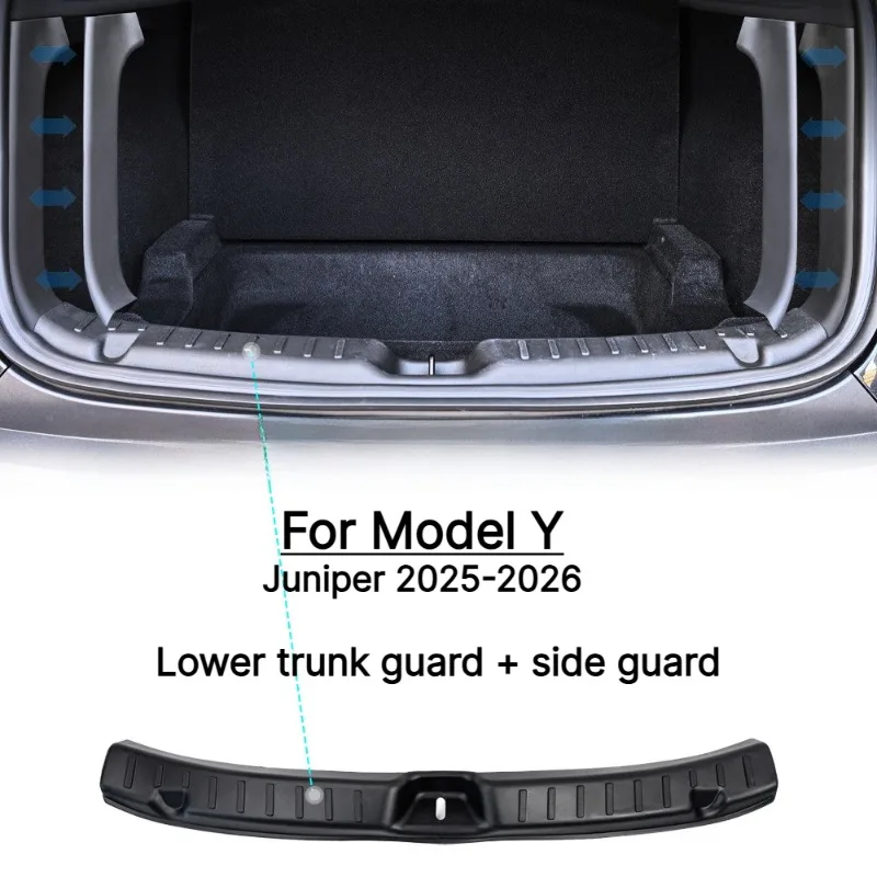TPE Trunk Sill Plate Protector Cover Anti‑Scratch Threshold Bumper Guard For Tesla Model 3 Highland Model Y Juniper2025‑2026