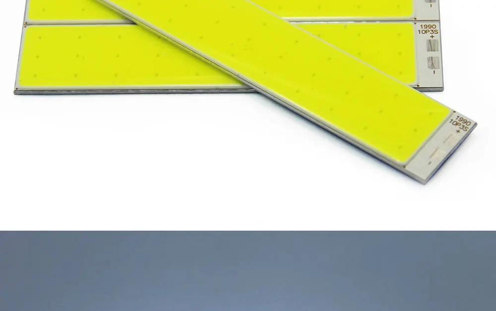 DC 9V COB LED-Streifenlichtquelle Aluminiumplatte Kaltweiß 6500K 90x19mm 5W 500mA LED-Lampenperlen für DIY Innen-/Außenbeleuchtung – Detail 4