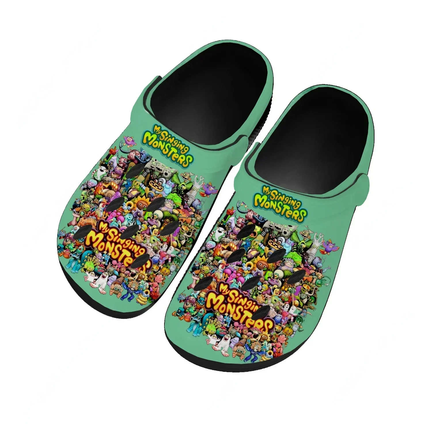 

My Singing Monsters Water Shoes Mens Womens Comfortable Home Garden Clogs Customizd Sandals Beach Breathable Hole Slippers