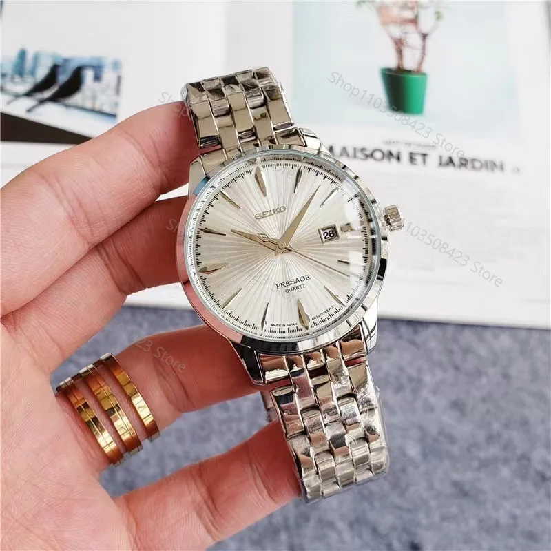 Original SEIKO Presage Watch Men Automatic Mechanical Japanese Quartz watch Waterproof Stainless Steel Business Leisure Watches