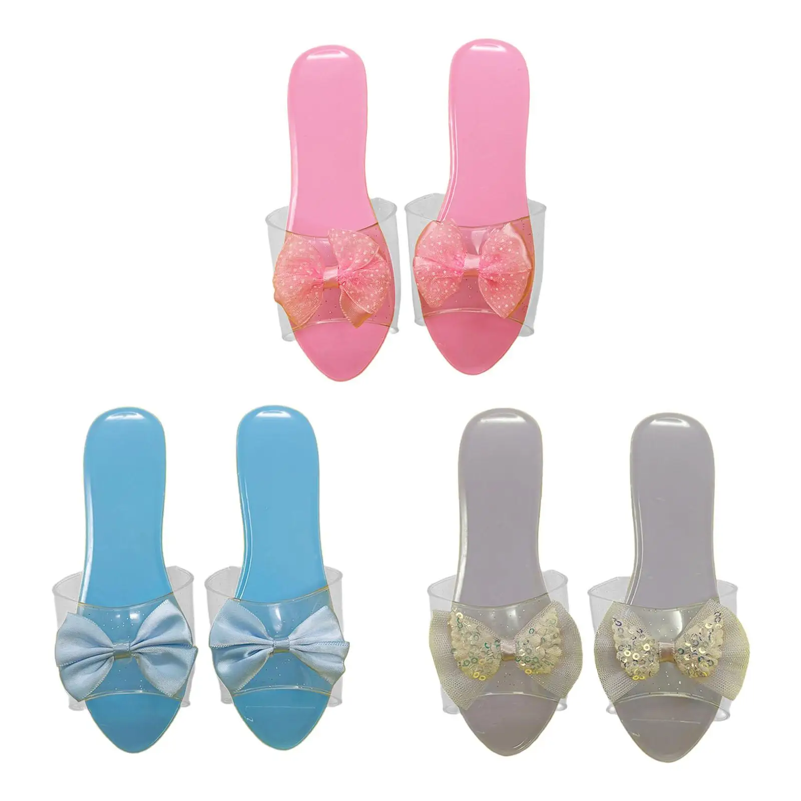

Jelly Sandals for Girls Princess Shoes Birthday Gift Role Play Footwear Event Fashion for Children Party Favors Slippers