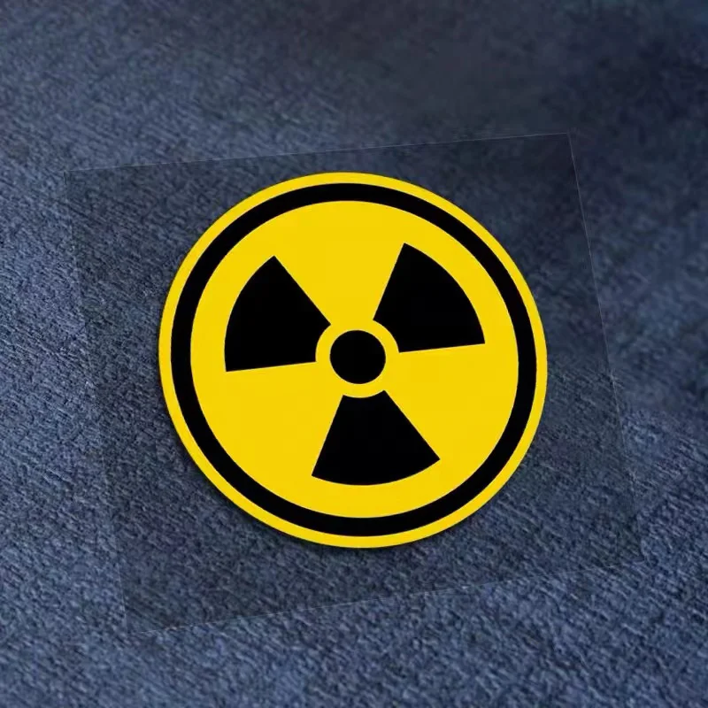 Nuclear Radiation Danger Warning Biochemical Radiation Metal Stick Mobile Phone Tablet Laptop Personality Metal Sticker