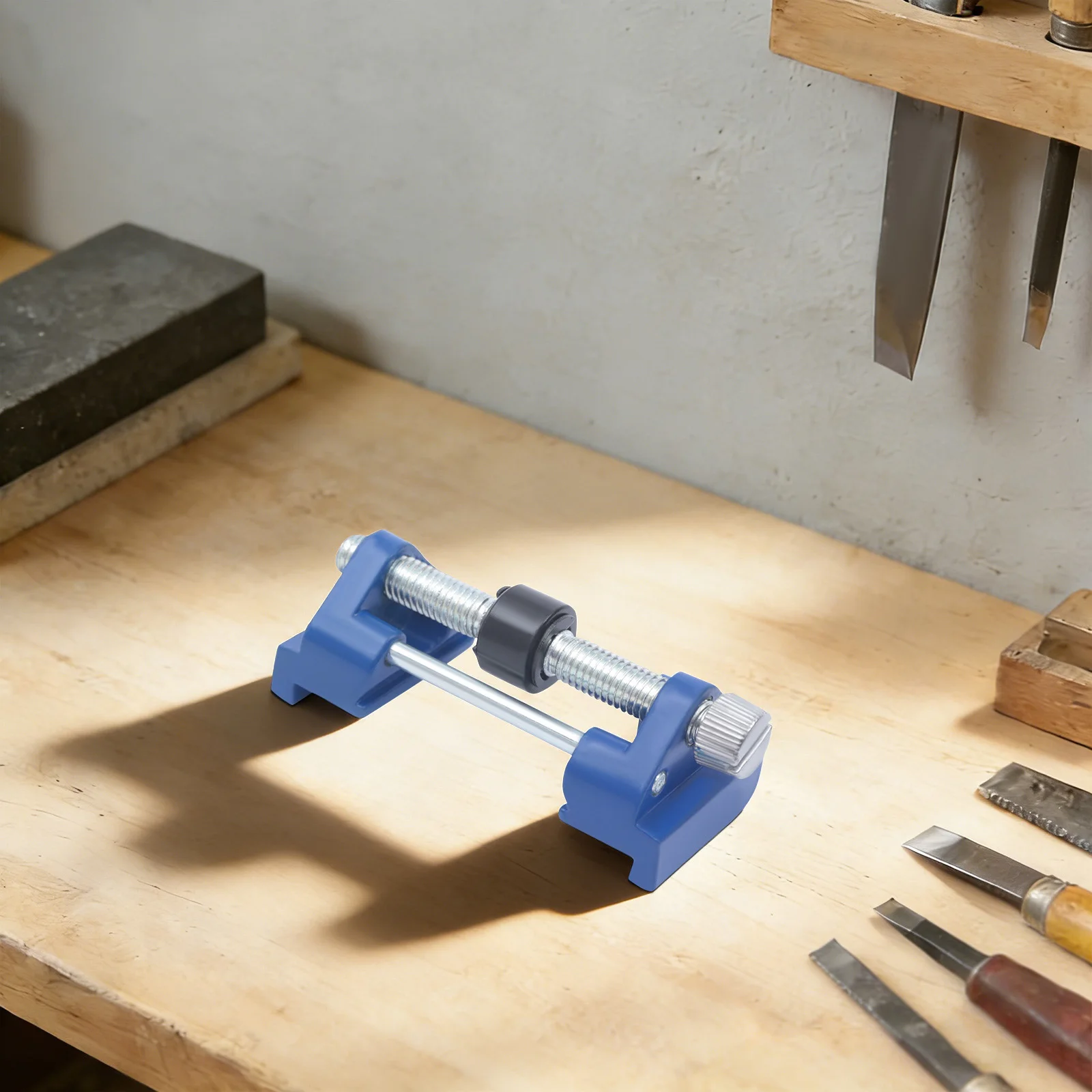 

Honing Guide Sharpening Jig with Roller Angle Setting Sleeve Set for Chisels Planer Carving Blades