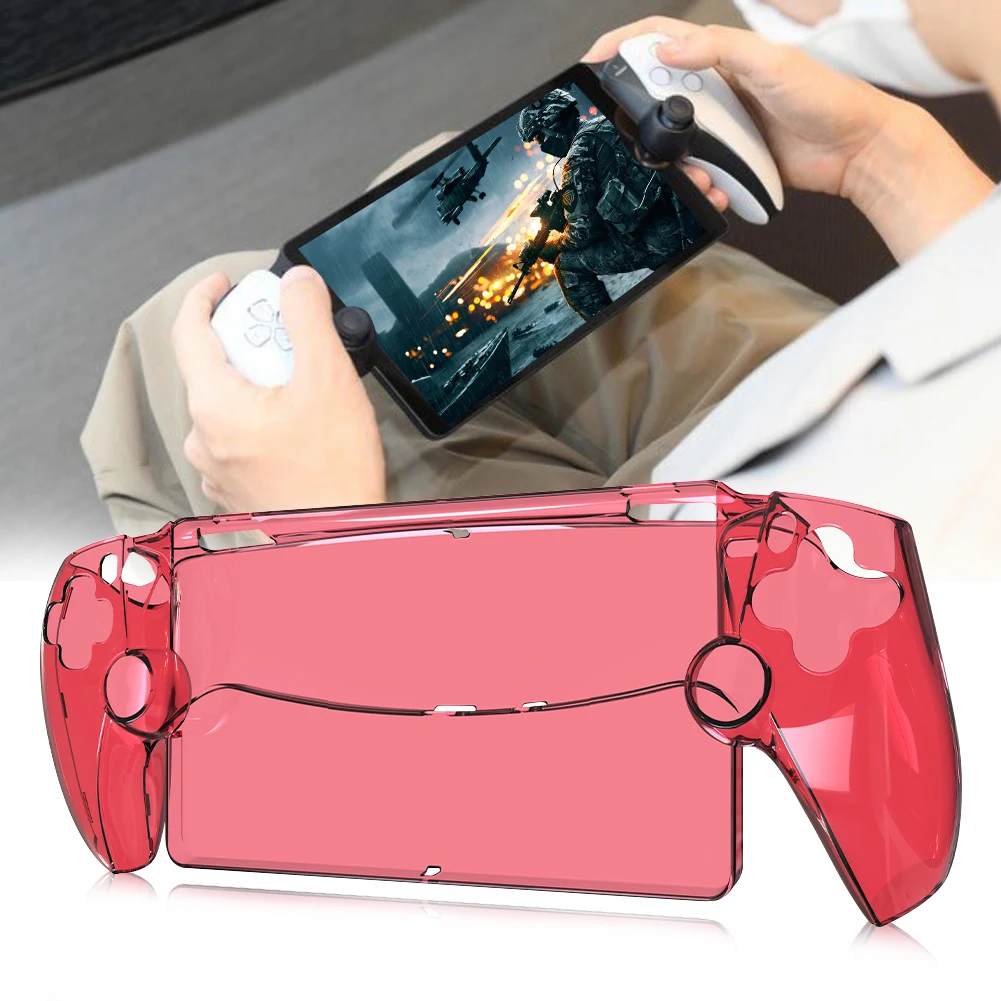 Transparent Protective Shell Case for PS5 Portal Sleeve Skin Anti-Scratch Handheld Game Console Cover for PlayStation 5 Portal