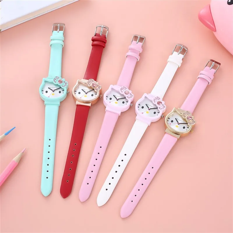 

Cute Sanrio Children Hello Kitty WatchCartoon Watch Girl Quartz Watch Creative Birthday Gifts Manufacturers Wholesale Spot