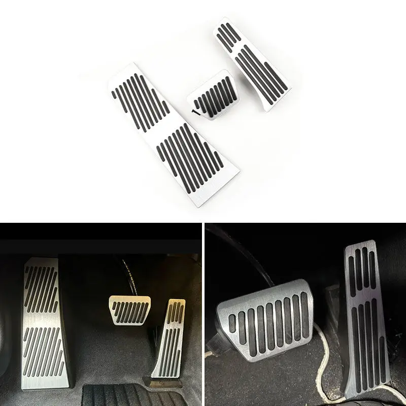 3pcs For BMW 5 6 7 Series X3 X4 E65 E66 E83 F25 F26 F06 F01 F02 F03 F04 F07 F10 F11 F12 F13 F18 Car Accelerator Brake Foot Pedal