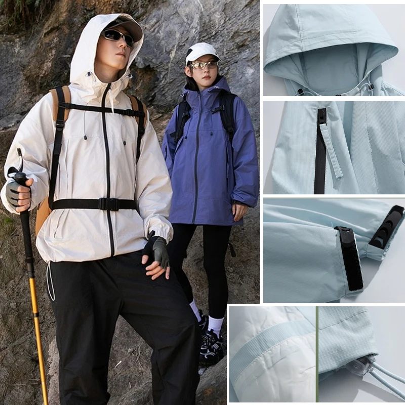 

Stormproof Hiking Jacket Men & Women: Windproof Waterproof Outdoor Jacket W/ Cold-Weather Shield