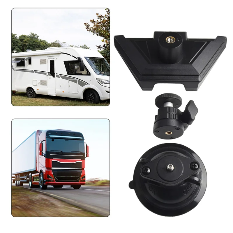 A25F-Replacement Fittings Mounting Bracket Set For Starlink For Mini Smooth RV Boat Rotatable Mounting Bracket Suction Cup 1Set