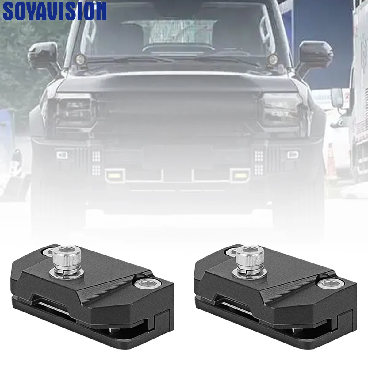 

Universal Headlight Hood Mount Stand Brackets Led Work Light Pods Kit Ditch Light Brackets Tools for Truck Suv Car Accessories