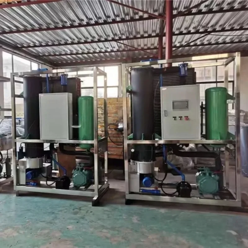 Tube Ice Machine Industrial Tube Ice Maker Stainless Steel 5T 10T for Seafood Fishery Cold Chain Logistics Custom