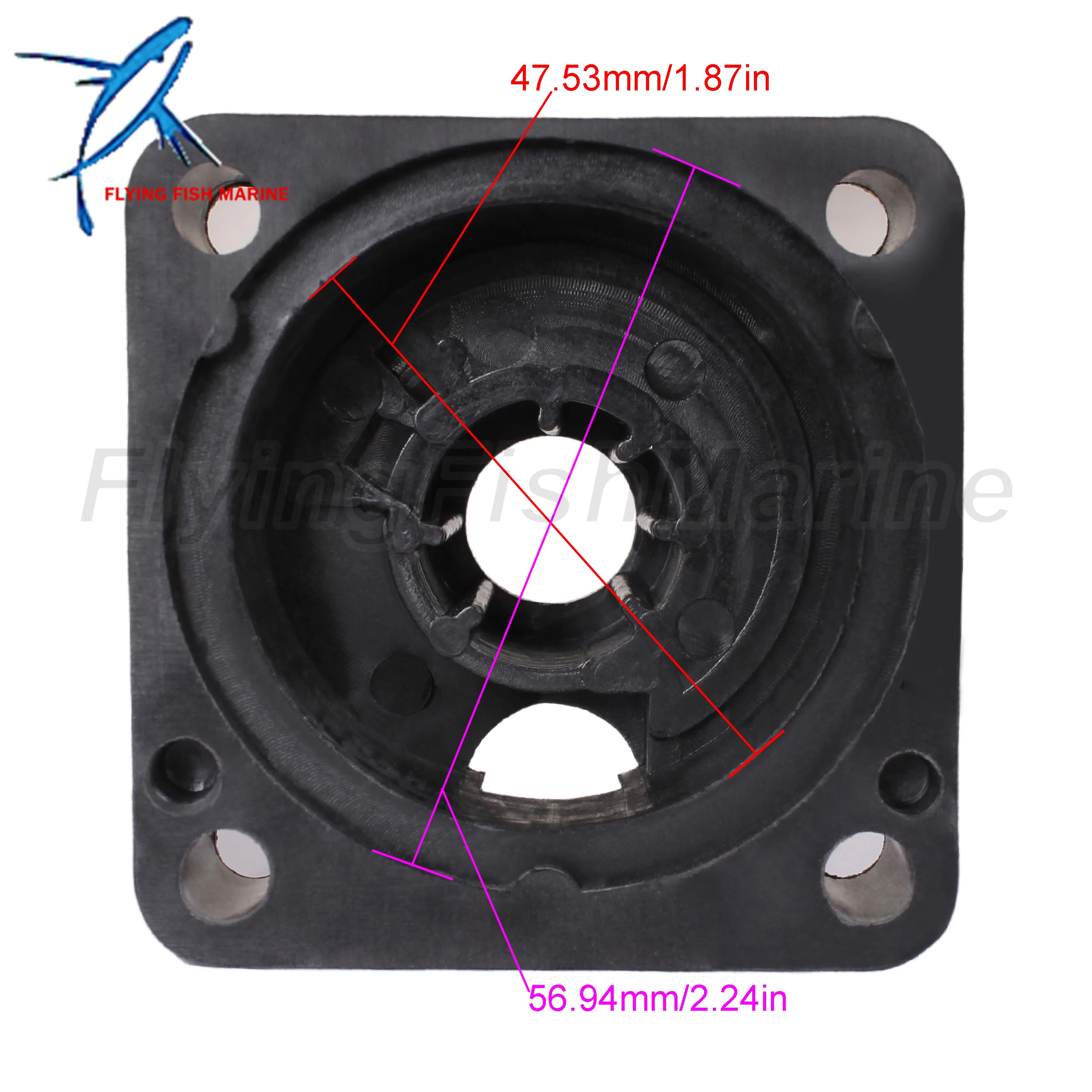 Outboard Engine 6L2-44311-00 6L2-44311-01 18-3486 Water Pump Housing for Yamaha 20HP 25HP Boat Motor