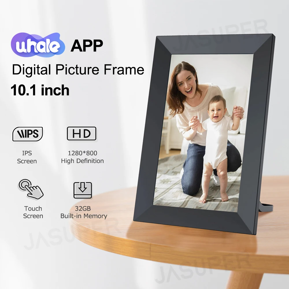 WiFi Uhale Digital Photo Frame 10.1 Inch 32GB Smart Digital Picture Frame with 1280x800 IPS HD Touch Screen