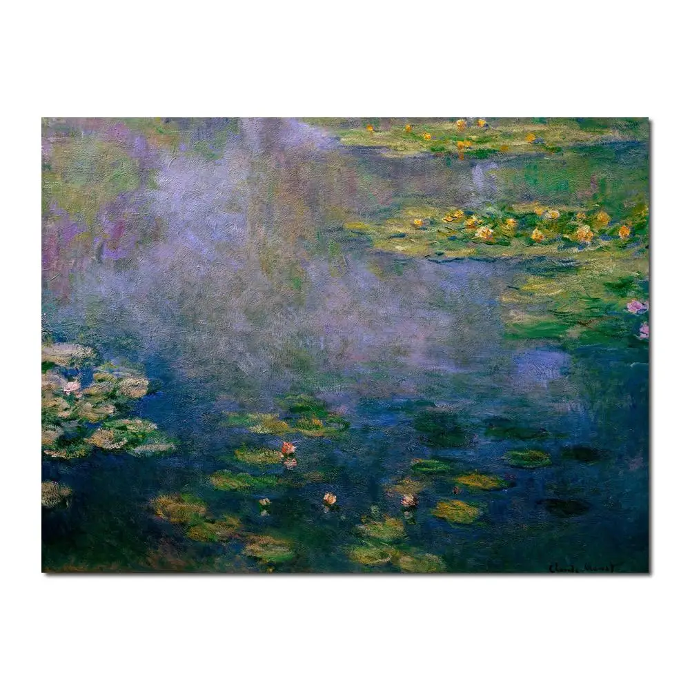 

Claude Monet paintings on Canvas Water Lilies II - hand-painted wall art decor High quality