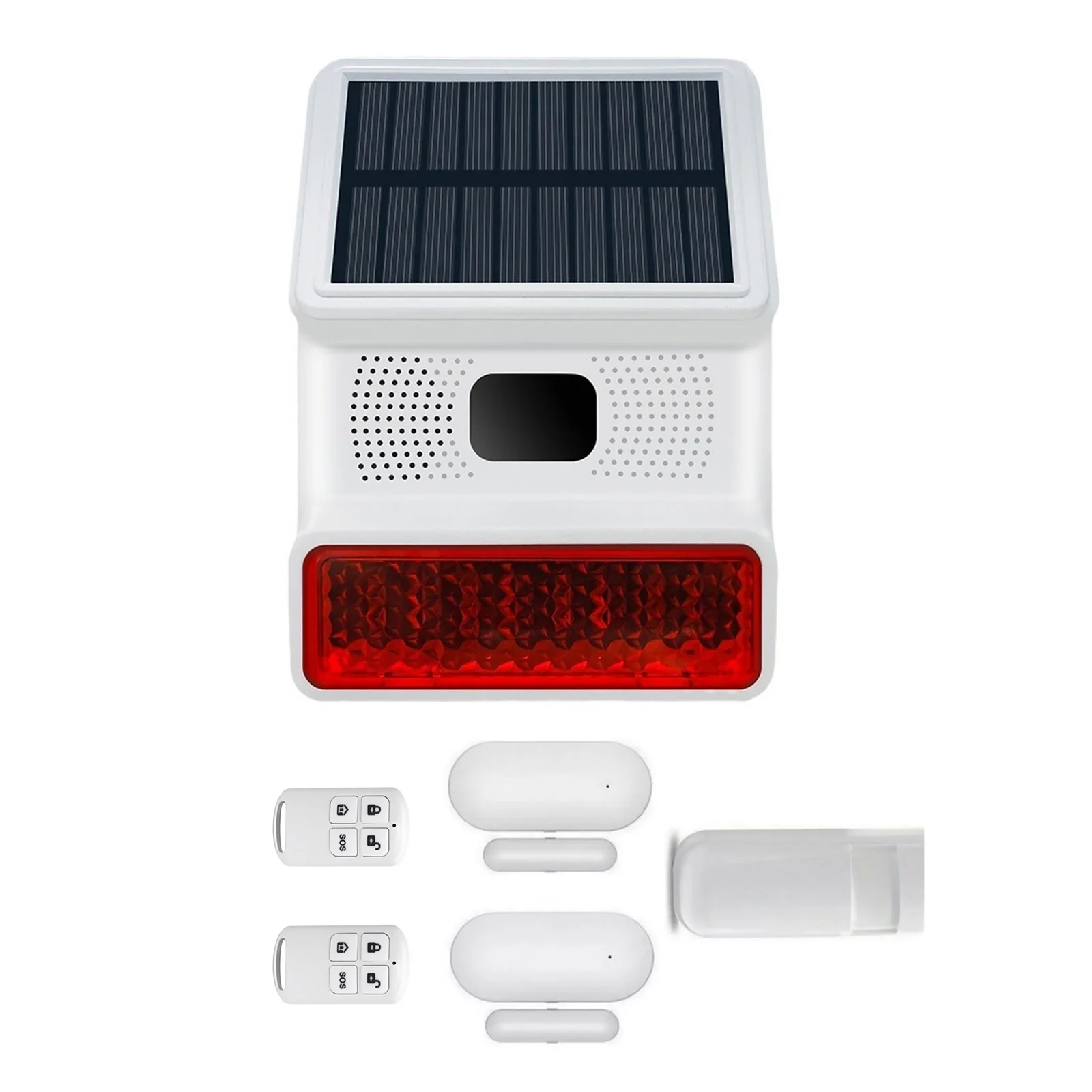 

Solar Wireless Home Security DIY burglar Alarm System, House Garage Shed Alarm