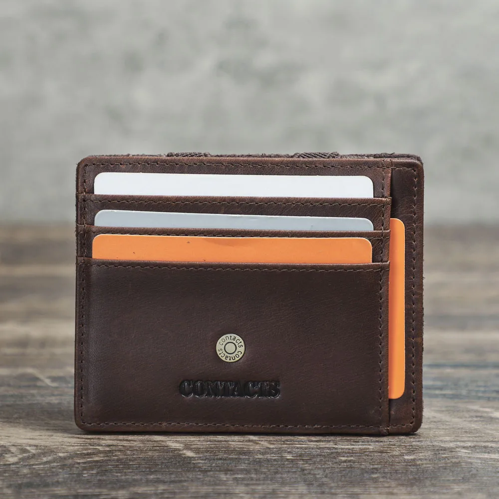 

MAGIC TALE модный держатель для карт волшебный кошелек тонкий двойной RFID мужской маленький кошелек на молнии карман для монет мини-кошелек зажим для денег