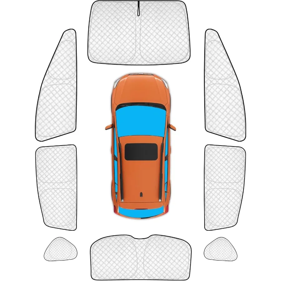 

8pcs Thicken Full Window Sun Shades Custom Fit for Subaru Crosstrek Accessories 20132017 Privacy Car Window Covers Sunshade for